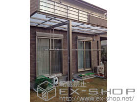 のサイクルポート・駐輪場 アーキフィット ミニ 積雪〜20cm対応＋竿掛けセットD（2本入り）＋躯体すき間ふさぎ材(1本入り) 施工例