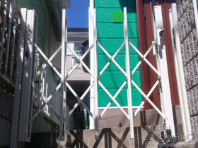 のカーゲート アルシャインII L型 Aタイプ ノンレール 片開き 150S 施工例