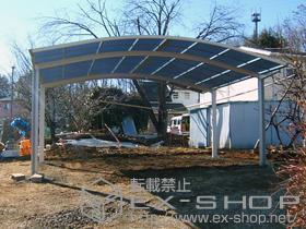 のカーポート プレシオスポート ワイド 積雪〜20cm対応 施工例