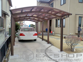 のカーポート レイナワンポートグラン 縦連棟　積雪〜20cm対応 施工例