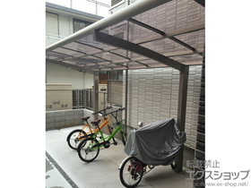 のサイクルポート・駐輪場 カーブポートシグマIII ミニ 積雪〜20cm対応 施工例