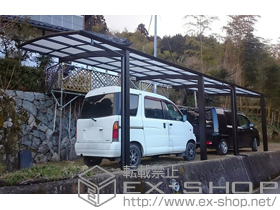 のカーポート プレシオスポート 縦連棟 積雪〜20cm対応 施工例