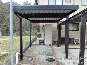 のカーポート テリオスポートIII 3000 角柱4本 積雪〜100cm対応 施工例