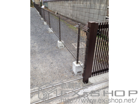 のフェンス・柵 ハイグリッドフェンスUF8型 フリーポールタイプ 施工例