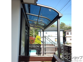 のテラス屋根 プレシオステラス R型 テラスタイプ 単体 積雪〜20cm対応 施工例