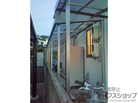 のストックヤード 囲い上手 L字型納まり 積雪~20cm対応＋物干しセット 施工例