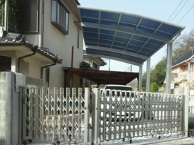 のカーポート レイナポートグラン 延長　積雪〜20cm対応 施工例