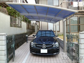 のカーポート レイナポートグラン　積雪〜20cm対応＋着脱式サポート 施工例