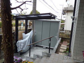 のサイクルポート・駐輪場 エフルージュグランミニ 積雪〜20cm対応 施工例