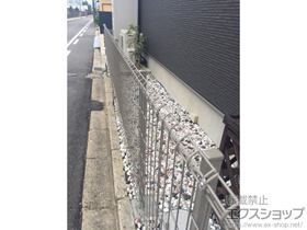 のフェンス・柵 ハイグリッドフェンスUF8型 フリーポールタイプ 施工例