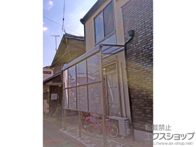 のテラス屋根 ライザーテラスII F型 テラスタイプ 単体 積雪〜20cm対応＋前面スクリーン 施工例