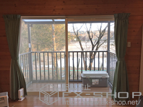 のバルコニー ビューステージHスタイル 縦太格子 単体 柱建て式 施工例