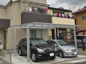 のカーポート エフルージュ ツイン 積雪〜20cm対応 施工例