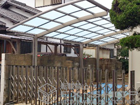 のカーポート カーブポートシグマIII 延長 積雪〜20cm対応 施工例