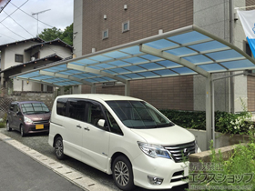 のカーポート レイナポートグラン 縦連棟　積雪〜20cm対応 施工例