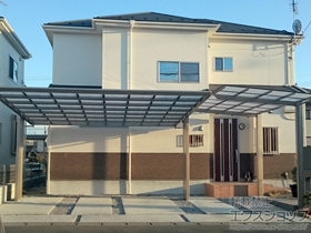 のカーポート アーキフラン ワイド 積雪〜20cm対応 施工例