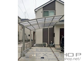 のカーポート レイナポートグラン　積雪〜20cm対応＋水平式物干し カーポート柱用 標準 2本入り×1セット 施工例