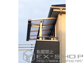 のバルコニー・ベランダ屋根 ライザーテラスII F型 屋根タイプ 単体 積雪〜20cm対応 施工例
