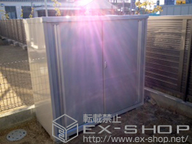 の物置・屋外倉庫 シンプリー 一般型（MJX-177DP）＋別売棚板1枚 施工例