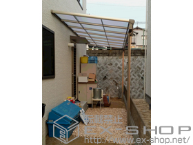 のテラス屋根 パワーアルファ F型 テラスタイプ 単体 積雪〜30cm対応 施工例