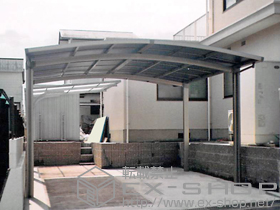 のカーポート カーブポートシグマIII ワイド 積雪〜20cm対応 施工例