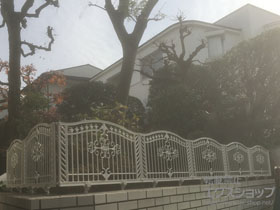 のフェンス・柵 フェスタB型フェンス フリーポールタイプ 施工例