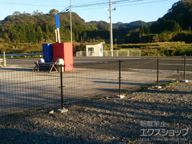 のフェンス・柵 メッシュフェンスM0 施工例