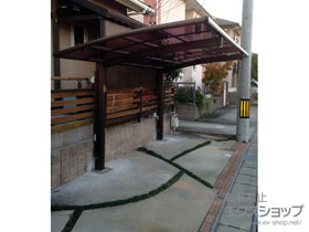 のカーポート レイナポートグラン　積雪〜20cm対応＋着脱式サポート 標準・ハイルーフ兼用 2本入り×1セット 施工例