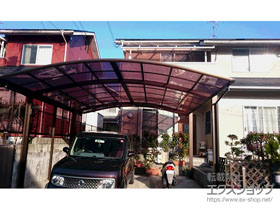 のカーポート レイナツインポートグラン　積雪〜20cm対応+ サイドパネル 57-10H 施工例