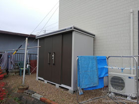 の物置・屋外倉庫 エルモ 一般型（LMD-2511） 施工例