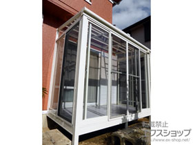 のテラス囲い・サンルーム ほせるんですII F型 床納まり ランマ無 積雪〜20cm対応 施工例