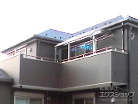 のバルコニー・ベランダ屋根 プレシオステラス R型 屋根タイプ 単体 積雪〜20cm対応 施工例