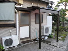 のテラス屋根 ヴェクターテラス F型 3000 テラスタイプ 単体　積雪〜100cm対応 施工例