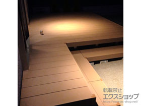 のウッドデッキ リウッドデッキ 200＋段床セット(正面・片側面タイプ) *1段 施工例