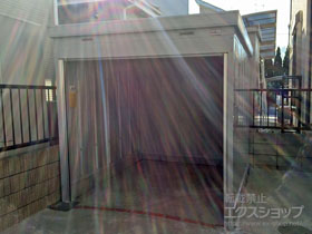 の倉庫・ガレージ バイク保管庫 土間タイプ 一般型（FXN-2226S） 施工例