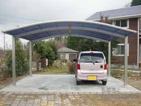 のカーポート プレシオスポート ワイド 積雪〜20cm対応 施工例
