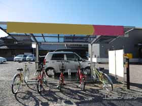 のサイクルポート・駐輪場 ネスカRミニ (ラウンドスタイル) 積雪〜20cm対応 施工例