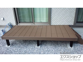 のウッドデッキ マージウッドデッキ＋ステップ Sタイプ(2段) 施工例