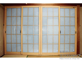 の二重窓（内窓） インプラス ダストバリア仕様 引違い窓 4枚建 施工例