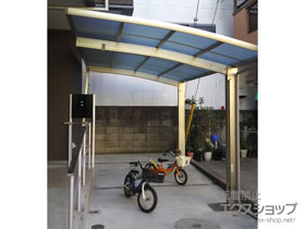 のカーポート レイナポートグラン 積雪〜20cm対応＋着脱式サポート 標準・ハイルーフ兼用 2本入り×1セット 施工例