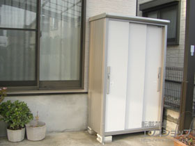 の物置・屋外倉庫 エスモ 一般型(ESD-1206AGL-PW) 施工例