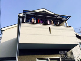 のバルコニー・ベランダ屋根 プレシオステラス R型 屋根タイプ 単体 積雪〜20cm対応 施工例