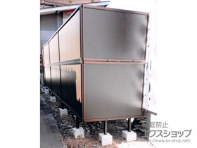 のフェンス・柵 めかくし塀P型 高尺タイプ 自由柱施工 施工例