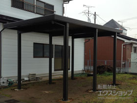 のカーポート テリオスポートIII 4500 角柱6本仕様 積雪〜150cm対応 施工例