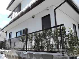 のフェンス・柵 バリューフェンス M1型 フリーポールタイプ 施工例