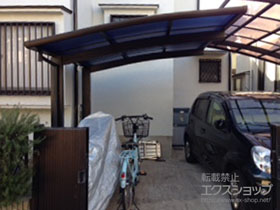 のサイクルポート・駐輪場 プレシオスポート ミニ 積雪〜20cm対応 施工例