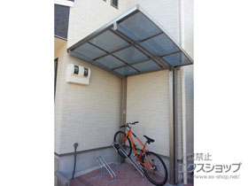 のサイクルポート・駐輪場 ネスカRミニ (ラウンドスタイル) 積雪〜20cm対応＋サイクルキーパー 施工例