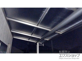 のバルコニー・ベランダ屋根 プレシオステラス F型 屋根タイプ 単体 積雪〜20cm対応 施工例