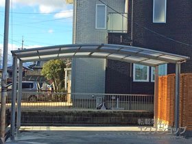 のカーポート ネスカR (ラウンドスタイル) ワイド 積雪〜20cm対応 施工例