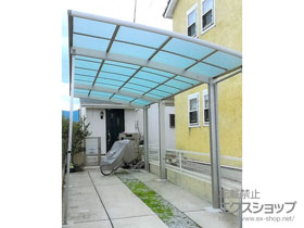 のカーポート レイナポートグラン 延長　積雪〜20cm対応＋着脱式サポート 標準・ハイルーフ兼用 2本入り×1セット/1本入り1セット 施工例